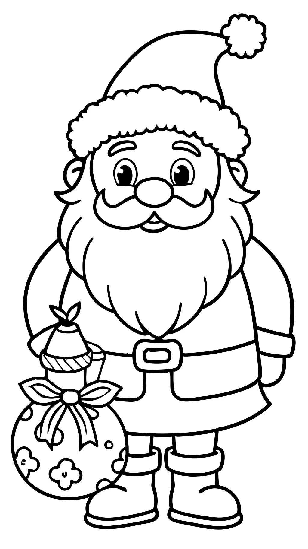 printable santa coloring pages